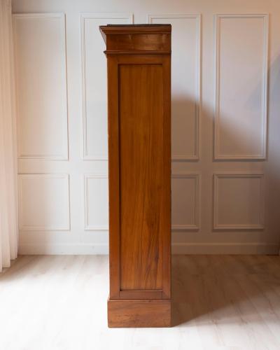 Early 20th Century Italian Wooden Filing Cabinet with Tambour Door