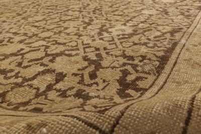 Early 20th Century Karabagh Brown and Beige Handmade Wool Rug