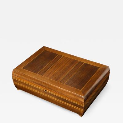 Early 20th Century Mixed Wood Rectangular Box