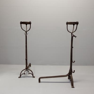 Early 20th Century Oversized Andirons