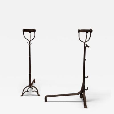 Early 20th Century Oversized Andirons