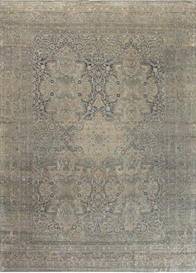 Early 20th Century Persian Kirman Handmade Wool Rug