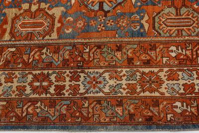 Early 20th Century Persian Malayer Hand Knotted Wool Rug Size Adjusted 