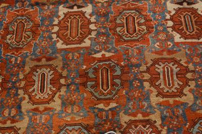 Early 20th Century Persian Malayer Hand Knotted Wool Rug Size Adjusted 