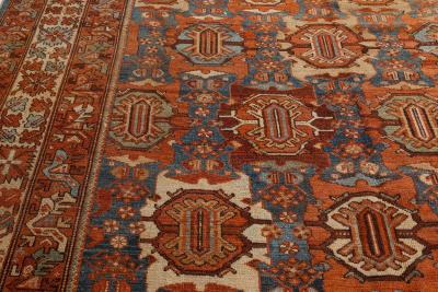 Early 20th Century Persian Malayer Hand Knotted Wool Rug Size Adjusted 