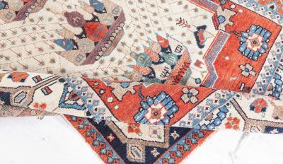 Early 20th Century Persian Malayer Handmade Wool Rug