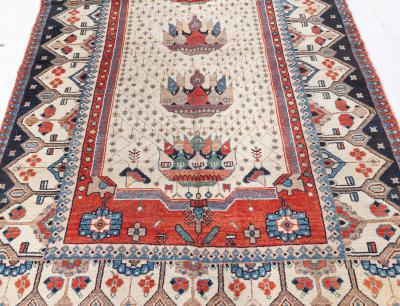 Early 20th Century Persian Malayer Handmade Wool Rug