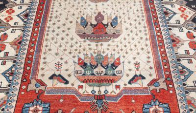 Early 20th Century Persian Malayer Handmade Wool Rug
