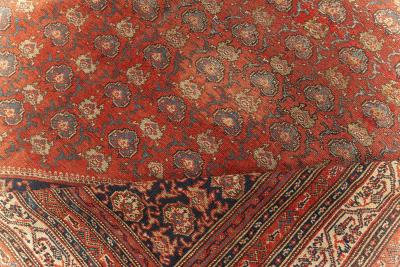 Early 20th Century Persian Malayer Red Handmade Wool Rug