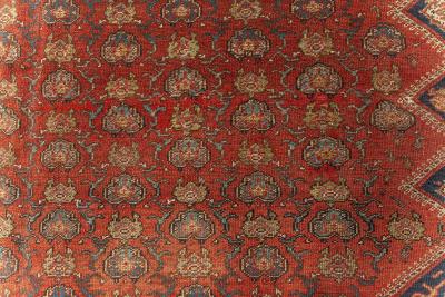 Early 20th Century Persian Malayer Red Handmade Wool Rug