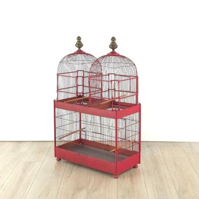 Early 20th Century Red Painted Birdcage England circa 1920