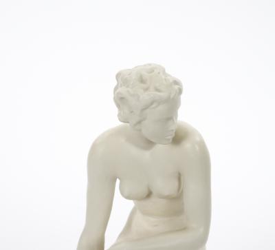 Early 20th Century Rosenthal Porcelain The Crouching Woman by Fritz Klimsch