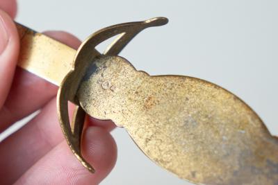 Early 20th Century Sable Shaped Letter Opener