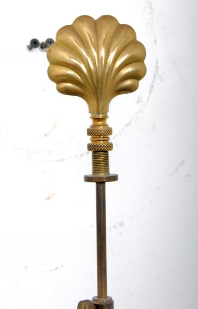 Early 20th Century Sea Shell Tole Canister Lamp 2