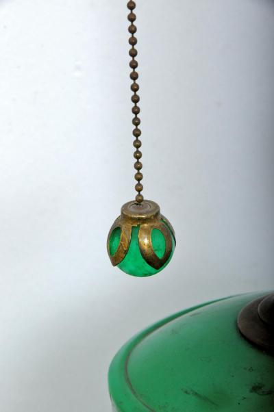 Early 20th Century Sea Shell Tole Canister Lamp 2