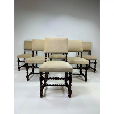 Early 20th Century Set of Six Baroque Style Dining Chairs