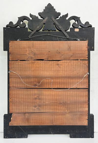 Early 20th Century Shabby Chic Venetian Beveled Mirror South Florida Estate