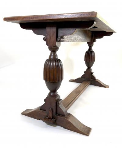 Early 20th Century Solid Oak Refectory Table