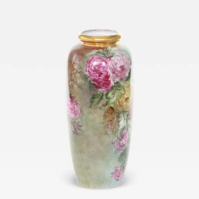 Early 20th Century Tall Gilt Porcelain Decorative Vase