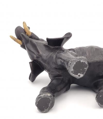 Early 20th Century Trumpeting Elephant Possibly Japan circa 1920
