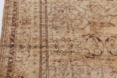 Early 20th Century Turkish Sivas Sand Handmade Wool Rug