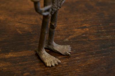 Early 20th Century West African Tribal Figurine in Cast Brass