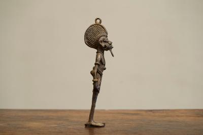 Early 20th Century West African Tribal Figurine in Cast Brass