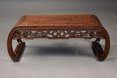 Early 20th century Chinese padouk rectangular low table