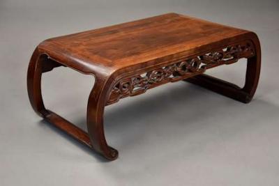 Early 20th century Chinese padouk rectangular low table
