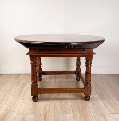 Early Baroque Italian Walnut Oval Center Table circa 1680