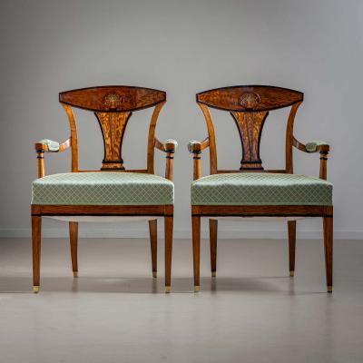 Early Biedermeier Armchairs Vienna around 1810