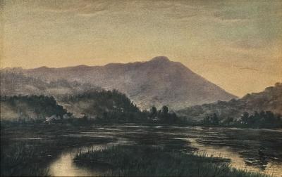 Early Californian Painting of Marin and Mt Tamalpais circa 1870