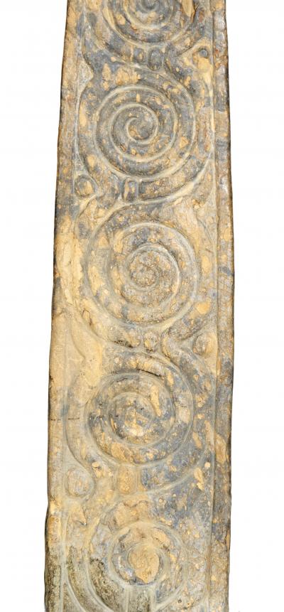 Early Celtic Stone Sculptural Headstone From Cornwall England
