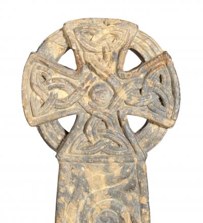 Early Celtic Stone Sculptural Headstone From Cornwall England