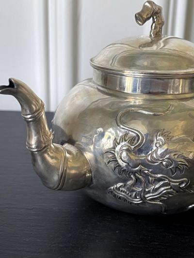 Early Chinese Export Silver Tea Service by Cutshing