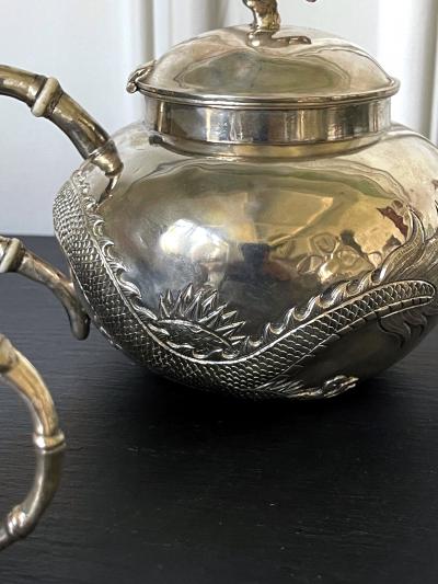 Early Chinese Export Silver Tea Service by Cutshing