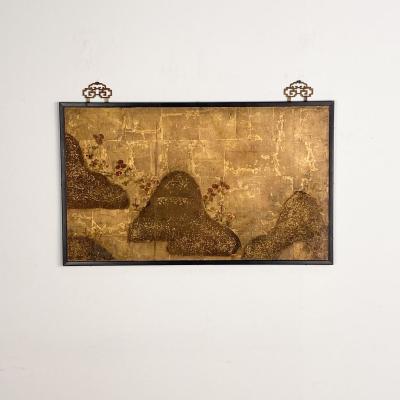 Early Edo Period Fragment of a Painting Japan circa 1700 Later Framing 