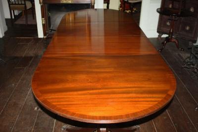 Early Edwardian Double Pedestal Dining Table