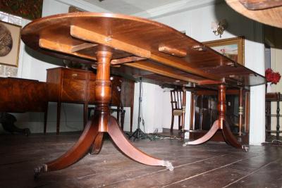 Early Edwardian Double Pedestal Dining Table