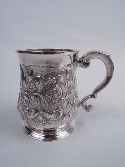 Early English Georgian Sterling Silver Mug by Tearle 1735