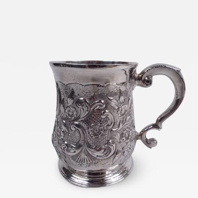 Early English Georgian Sterling Silver Mug by Tearle 1735