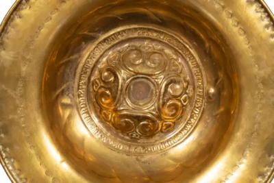 Early European Brass Alms Plate