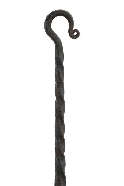 Early French Two Tier Forged Iron Chandelier