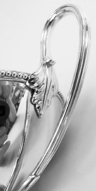 Early Georg Jensen Danish Modern Sterling Silver Louvre Bowl