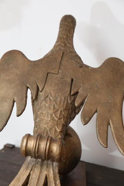 Early Giltwood Bookstand Carved as Dove