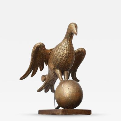 Early Giltwood Bookstand Carved as Dove