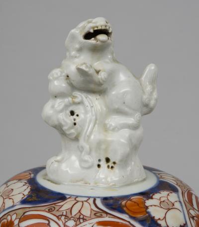 Early Japanese Imari Vase and Lid Circa 1720