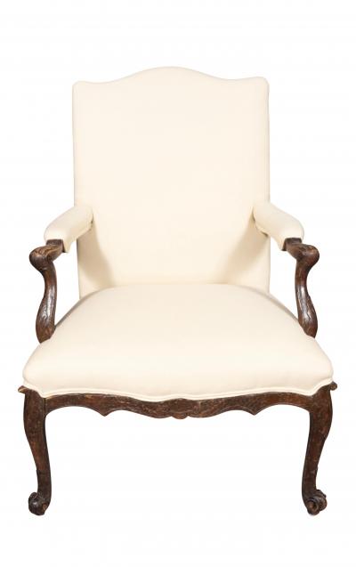 Early Louis XV Walnut Armchair