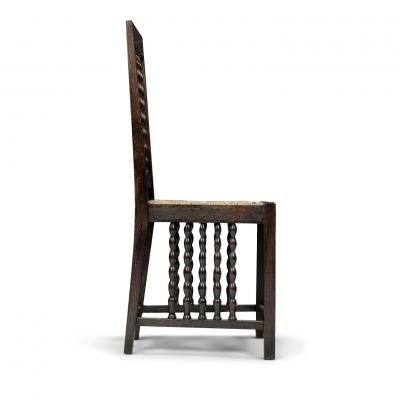 Early Modern Jugendstil Side Chair by Heinrich Vogeler circa 1910