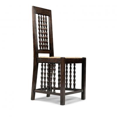 Early Modern Jugendstil Side Chair by Heinrich Vogeler circa 1910